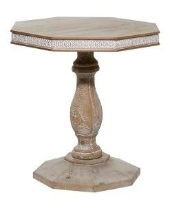 Grayson Lane Farmhouse Brown Wood End Table
