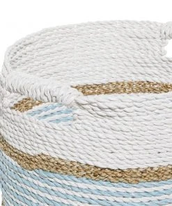 GRAYSON LANE Set of 3 16 In., 14 In., 13 In. Coastal Storage Basket White -GRAYSON LANE Sales Store 330857817 AlternateImage4 l