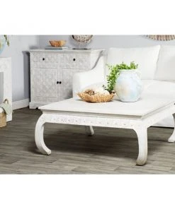 Grayson Lane 18-in x 44-in Vintage Coffee Table - White Mango Wood 7 Grayson Lane 18-in x 44-in Vintage Coffee Table - White Mango Wood -GRAYSON LANE Sales Store 330861641 AlternateImage2 l