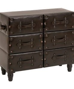 Grayson Lane Black Cedar 6-drawer Accent Chest