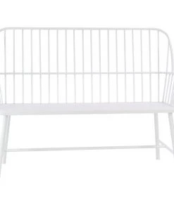 Grayson Lane 20-in W X 38-in L Farmhouse Glossy White Accent Bench