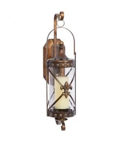 Grayson Lane 1 Candle Glass Sconce Candle Holder