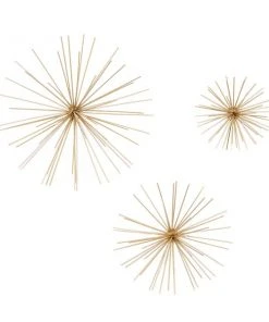 Grayson Lane 11-in H x 11-in W Contemporary Metal Wall Accent - Set of 3