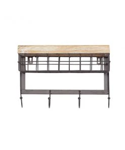 Grayson Lane 4-Hook Decorative Brown Iron Wall Hook