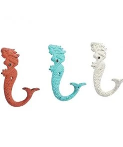 Grayson Lane 1-Hook Decorative Multicolour Iron Wall Hooks - Set of 3