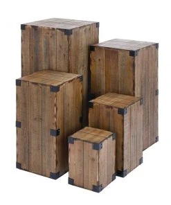 Grayson Lane Brown Wood Accent Table Set - 5-Piece