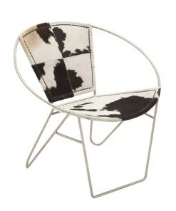 Grayson Lane Modern Black and White Accent Chair