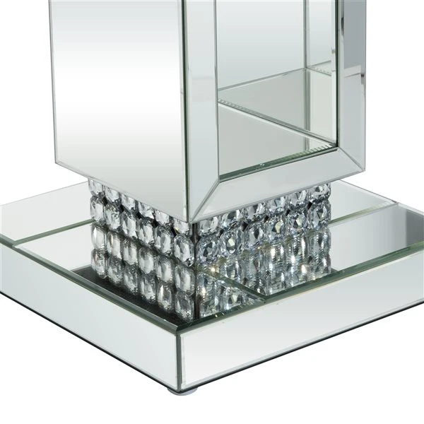 Grayson Lane Silver Glam Mirror Square End Table 3 Grayson Lane Silver Glam Mirror Square End Table - Image 3