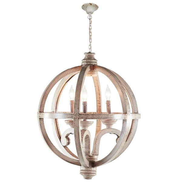 Grayson Lane 3-Light Gold Rustic Cage Chandelier 1 Grayson Lane 3-Light Gold Rustic Cage Chandelier