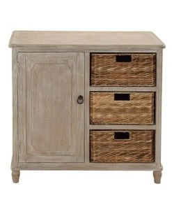 Grayson Lane 32-in x 32-in Brown Wooden Traditional Storage Unit