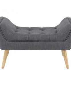 Grayson Lane 19-in x 33-in Modern Grey Accent Bench