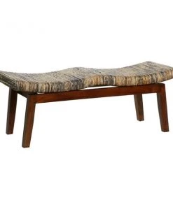 Grayson Lane 18-in x 47-in Industrial Brown Storage Bench