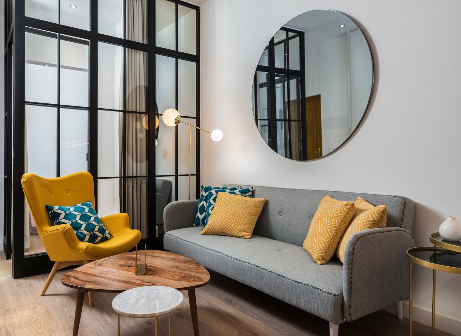 GRAYSON LANE Sales Store -GRAYSON LANE Sales Store bhg living room with frameless mirror 6826365 1219569600 5036019d4e8348eeb307e0a5eafba01d